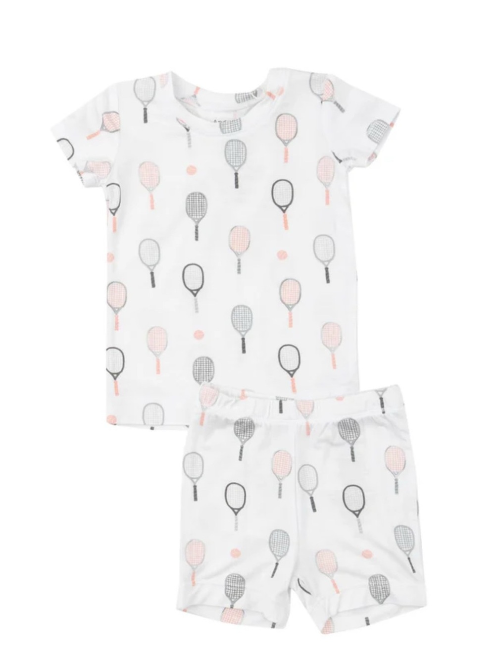 Angel Dear Bamboo Pajama Set | Size 2T | Tennis Print | Short Sleeve & Shorts